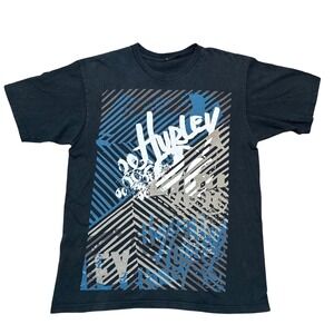 Y2K 2000s Hurley Surf skate‎ Large print Mens Graphic T-Shirt